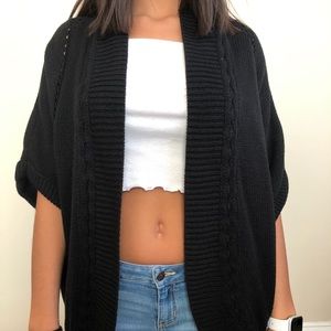 Hollister Knitted Black Cardigan